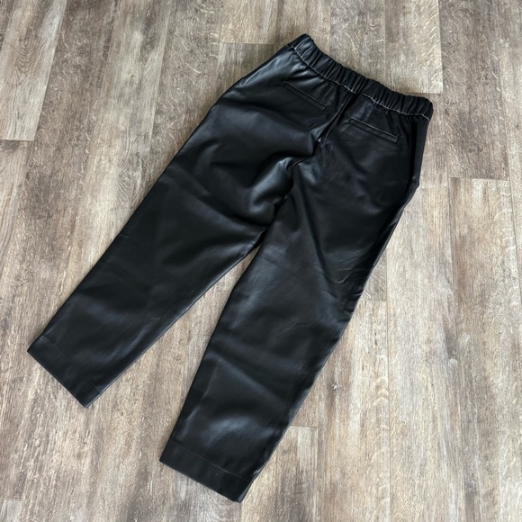 A New Day High-Rise Faux Leather Tapered Ankle Pull-On Pants - Black - Picture 4 of 9